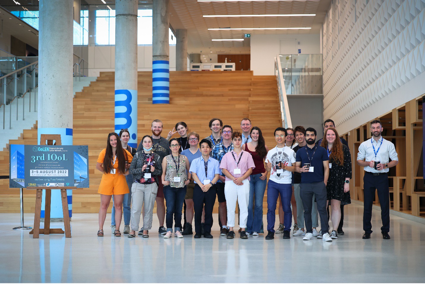 Group photo of the 3rd Interdisciplinary Origin of Life Meeting 2022 by the OoLEN network in Montreal, Canada.