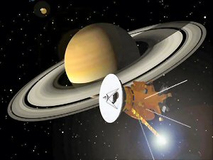 Cassini traveling to Saturn