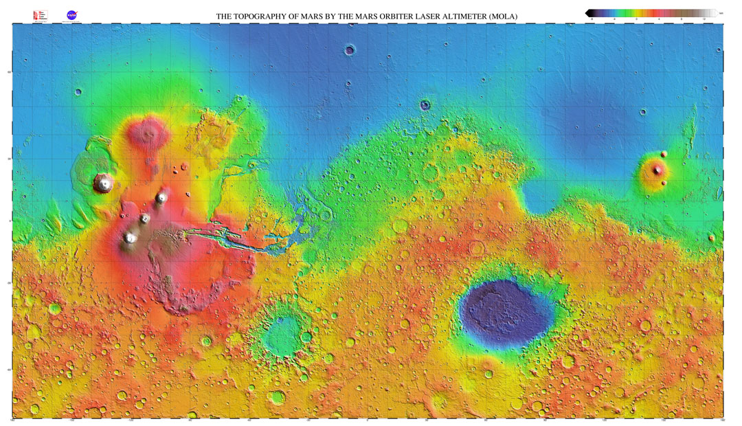 Data taken from the mola altimeter on NASA Mars Global Surveyor Mission 3D Topography map of the ARISTARCHUS region on the moon